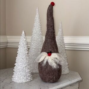 Rare Garnet Hill Felt Gnome